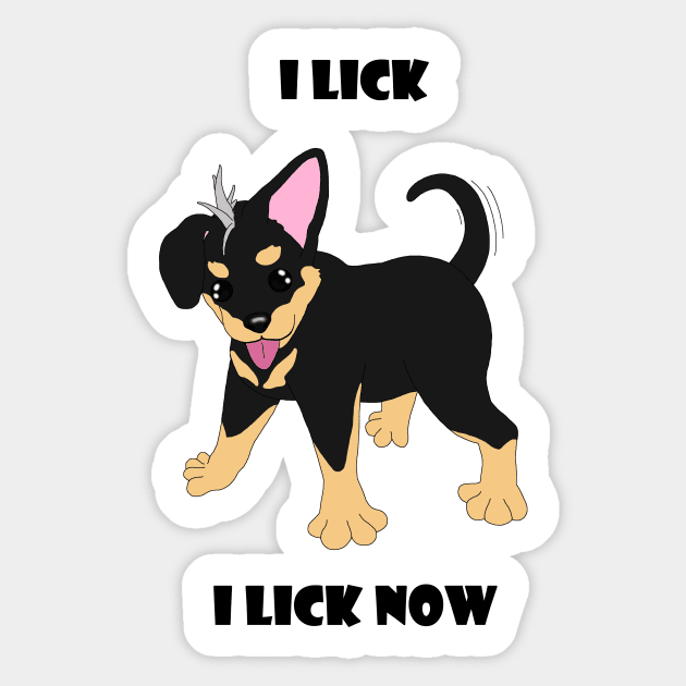 Charlie-I Lick Now Sticker by AilurosLunaire